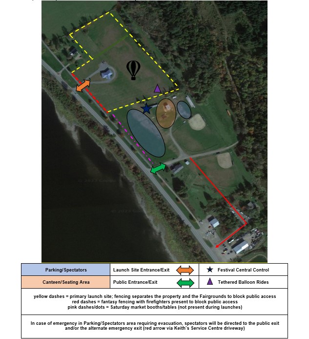 Site Map and Evacuation Plan